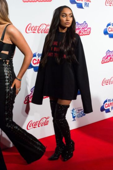 December 3, 2016 - London, London, UK - LEIGH-ANN PINNOCK of LITTLE MIX attend Capital's Jingle Bell Ball with Coca-Cola at London's O2 Arena London, UK. (Credit Image: © Ray Tang/London News Pictures via ZUMA Wire)